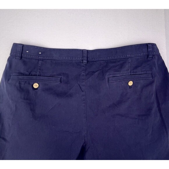 Coast Dock Shorts Men’s 38 Navy Blue Flat Front Chino Boating Fishing Nautical - Picture 11 of 15